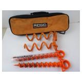 Lot of Orange Screw Ground Stakes