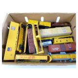 Lot of Union Pacific HO Scale Model Train Cars &