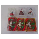Lot of 3 Enesco Christmas Ornaments