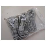 Lot of 3 Extra Long Braided USB Cords for Apple