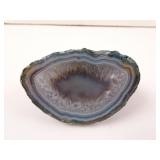 Blue Sliced Agate Specimen 2.75" Wide