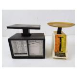 Lot of 2 Vintage Scales - Postal & Dietetic
