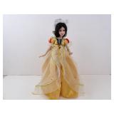 Snow White Porcelain Doll on Stand 14"