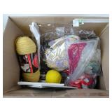 Assorted Fabric / Yarn / and Crafting Items