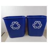 Lot of 2 Office Recycling Bins