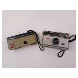 Lot of 2 Vintage Instamatic Cameras - Kodak