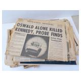 Lot of Misc. 1960s Newspapers - JFK Assassination