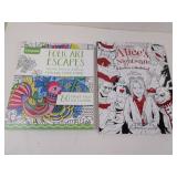 Two Unused Adult Coloring Books