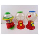 Lot of 3 M&M Candy Dispensers