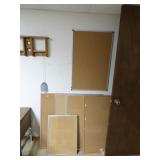 Lot of Bulletin Boards - One is screwed to wall +