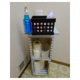 Bathroom Stand with Contents
