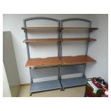 Two Retail Display Shelving Units - 72' Tall