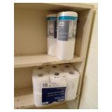 Assorted Paper Goods in Bathroom