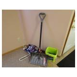 Rock Salt and Snow Shovel