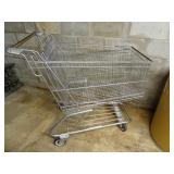 Schaefers Food Mart Full Size Metal Shopping Cart