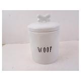 Avery Tillmon 'Woof' Cookie/Dog Treat Ceramic
