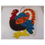 Vintage Popcorn Plastic Thanksgiving Turkey 23' x