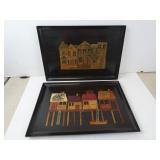 Couroc Wood Inlay Melamine Trays 18' x 12'