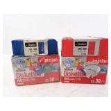 Lot of 2 New 30ct Pack Rainbow Floppy Diskettes