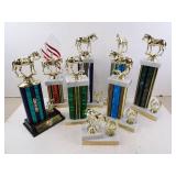 Lot of Equestrian Horse Related Trophies