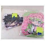 Lot of 2 New Anime Related Plush Pillows - MHA &