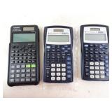 Lot of Texas Instruments & Casio Calculators