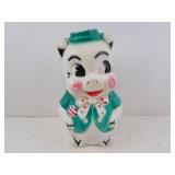 Vintage Empire Blow Mold Pig Coin Bank - Damaged