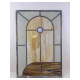 Leaded Stain Glass Panel 24.5' x 16.5'