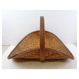 Vintage Woven Flower Basket