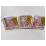 Lot of 3 New Nissin Cup Noodles Plastic Noodle