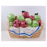 1992 Boston Warehouse 3-Section Apple Basket