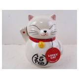 New Lucky Cat Ceramic Cookie Jar
