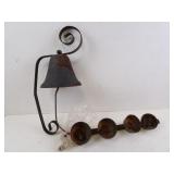 Lot of 2 Antique Decorative Bells - Wall Mount