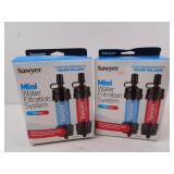 Lot of 2 New Sawyer Mini Water Filtration System