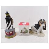 Lot of 3 Vintage Porcelain Figurines - Beagle