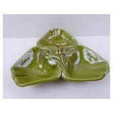 California Pottery USA 3-Section Dip Tray