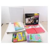 Lot of Misc Art Supplies & New Journals