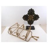 Lot of 2 Decorative Metal Pieces