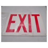 Lot of 4 Plastic Exit Signs 14'x10'