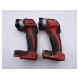 Lot of 2 Milwaukee M18 Flashlights