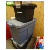 Lot of 4 Plastic Storage File Organizers with