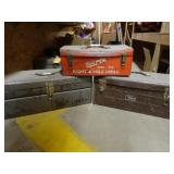 Lot of 3 Steel Toolboxes - Empty