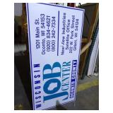 Wisconsin Job Center Wooden Sign 3ftx6ft