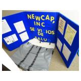 Large Soft Trifold Bulletin Display in Case