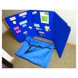 Large Soft Trifold Bulletin Display in Case