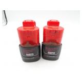 Lot of 2 Milwaukee M12 Batteries - Tested/Works