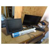 Lot of 2 Computer Monitors & Office Supplies