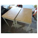 2 Office Tables - Has All Table Legs/One Leg Not