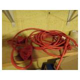 Lot of 2 Extension Cords with Three Way Splitter