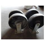 Lot of 4 8' x 2' Caster Wheels